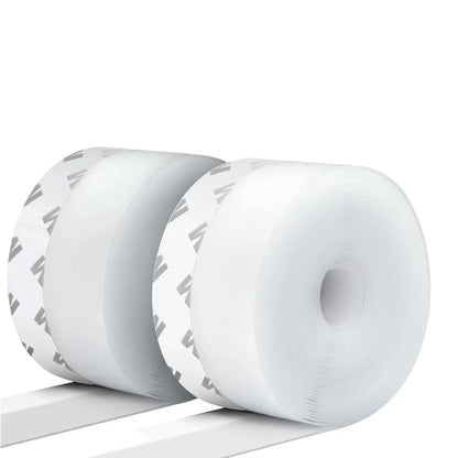 16.4Ft Door Weather Stripping, (1.38in Width) Weather Stripping Door Draft Stopper Adhesive Seal Strip Anti Draft Insulation Tape for Doors Windows and Shower Doors