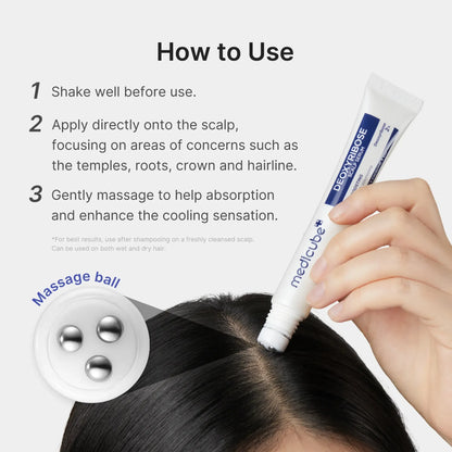Deoxyribose Scalp Serum ，For Fuller-Looking Hair & Scalp Strengthening Roll-On Serum
