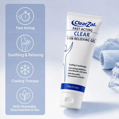 Clearzal Soothing Cooling Gel 100g, Relieving Body Gel, Cooling with Menthol and Frankincense, Helps Relieve Muscle Tension , Relax your waist, legs, knees, shoulders and neck to relieve fatigue, Sports Soothing Cooling Gel Body Care Lotions