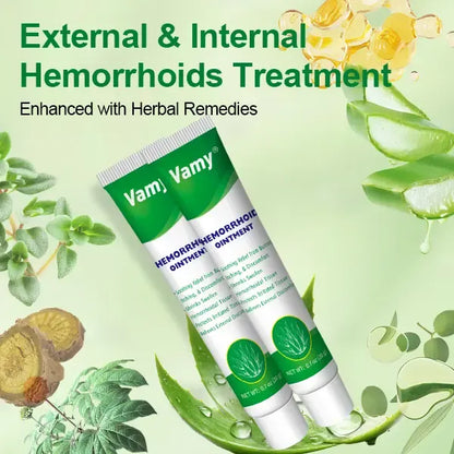 Organic Hemorrhoid Treatment Cream-Gel with Soothing Aloe Vera, Anti-Itch Relief for Pain & Swelling, Alcohol-Free Formula for Sensitive Skin, Unisex, 1.4 oz with Finger Cots