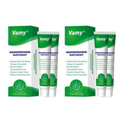 Organic Hemorrhoid Treatment Cream-Gel with Soothing Aloe Vera, Anti-Itch Relief for Pain & Swelling, Alcohol-Free Formula for Sensitive Skin, Unisex, 1.4 oz with Finger Cots