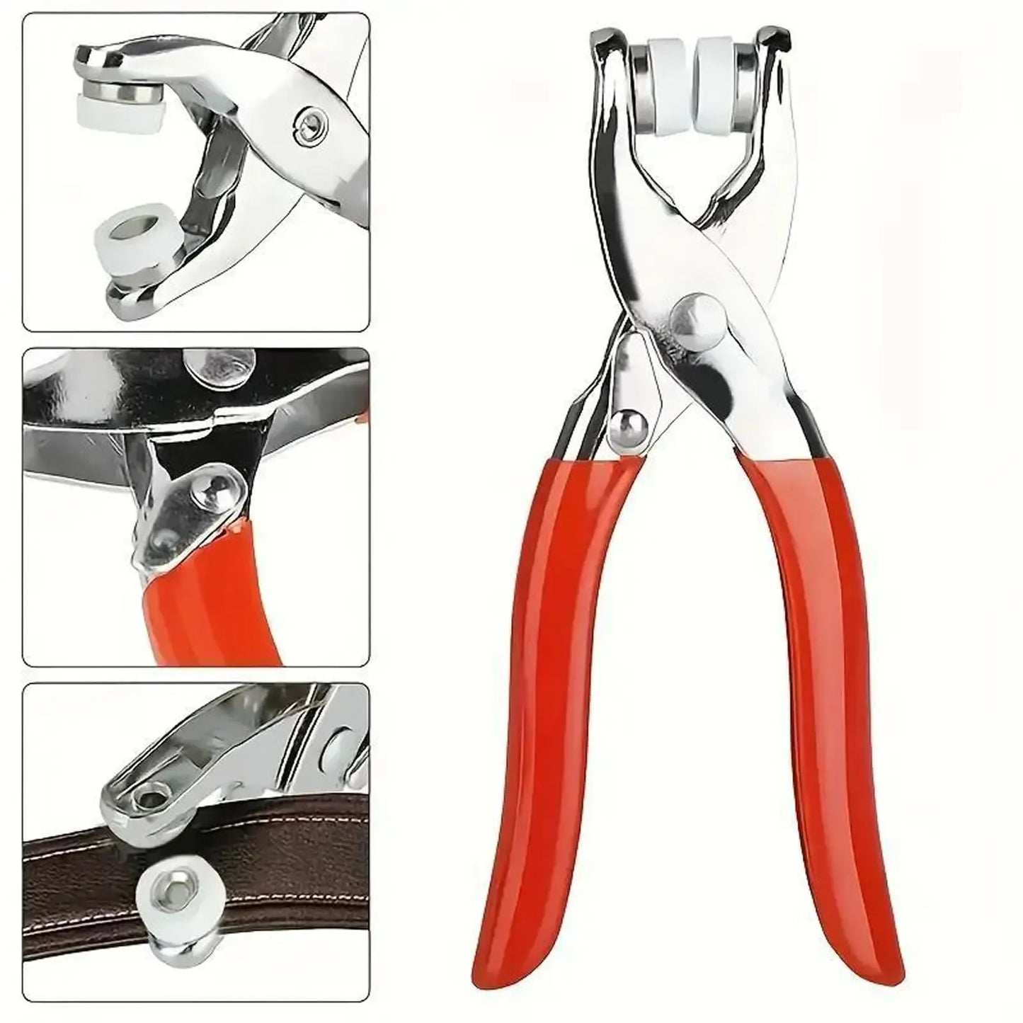 Buttons & Pliers Tool Kit,Including 100pcs Invisible Colored Metal Buckle & 1 Count Manual Pressure Pliers