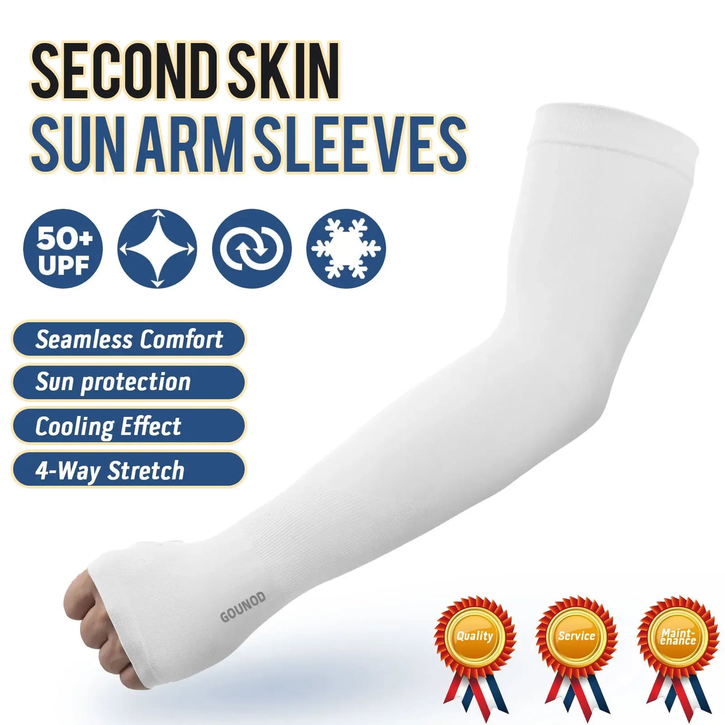 Sun Protection UV Garden Arm Sleeves with Thumb Hole Watch Hole for Men Women UPF 50+ Compression Cooling Football Sleeves Breast Cancer Awareness fallfreshness sport gloves