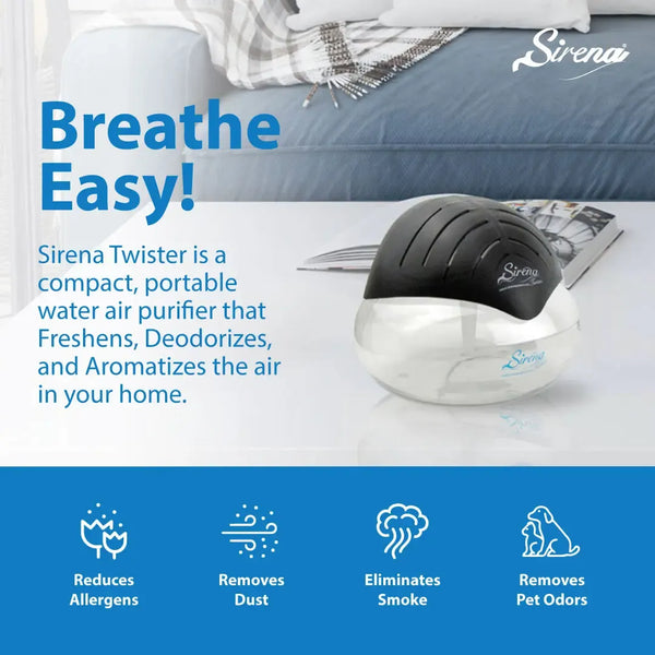 The Original Air Purifier Water Filter Air Cleaner For Home Essential Oil Aromatizer With LED Night Light For Smoke & Pets Aromatic Fragrance Machine