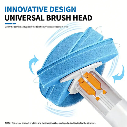Toilet Brush Kit - 32/16 Refill Heads & Holder,