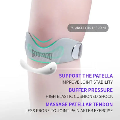 Silicone Patella Knee Strap, Adjustable Patellar Tendon Support