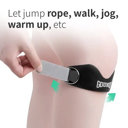Silicone Patella Knee Strap, Adjustable Patellar Tendon Support