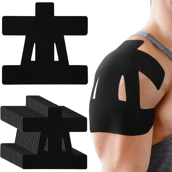 Kinesiology Tape for Shoulder Pain Relief – Pre-Cut Strips