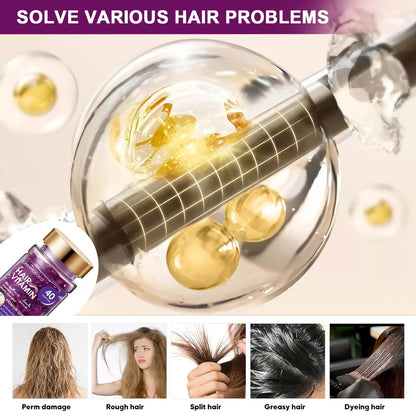 Hair Vitamin Capsules – Violet Vitamins & Argan Oil, 40 Capsules
