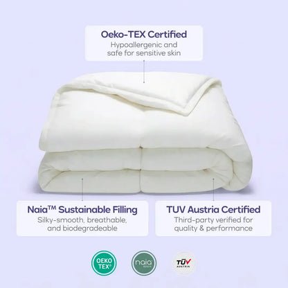 Temperature Control Comforter - This comforter is made from two comforters zipped together: a lighter one for hot sleepers and a heavier one for extra warmth. Zip or unzip to sleep at your ideal temperature.