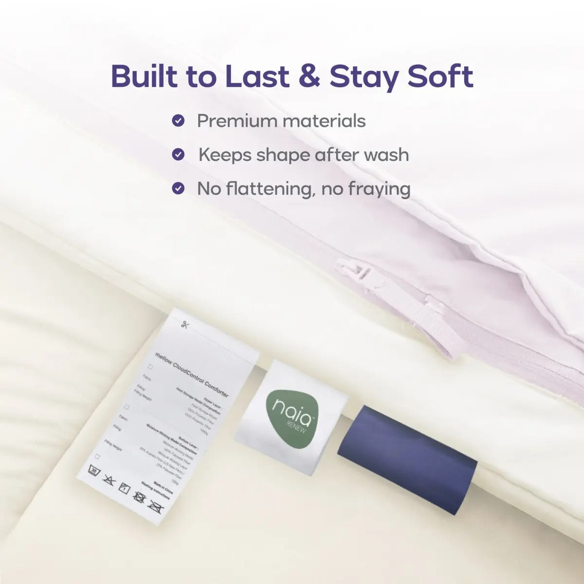 Temperature Control Comforter - This comforter is made from two comforters zipped together: a lighter one for hot sleepers and a heavier one for extra warmth. Zip or unzip to sleep at your ideal temperature.