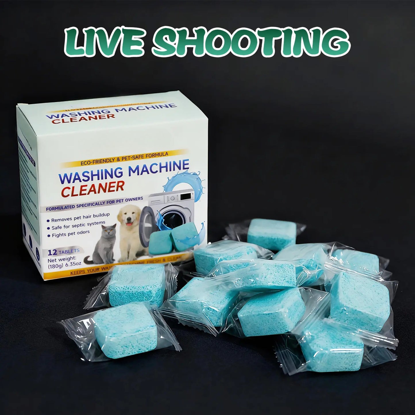 Washing Machine Cleaner Tablets 12 pack