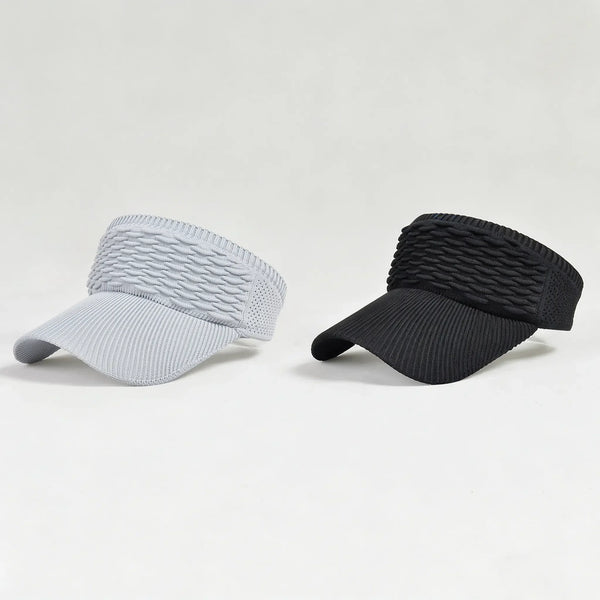2Pcs Women's High Ponytail Sun Visor Hat | Aesthetic Breathable Open-Top UV Protection Cap | Birthday Gift for Her Running Hiking Beach Travel Outdoor Daily Wear