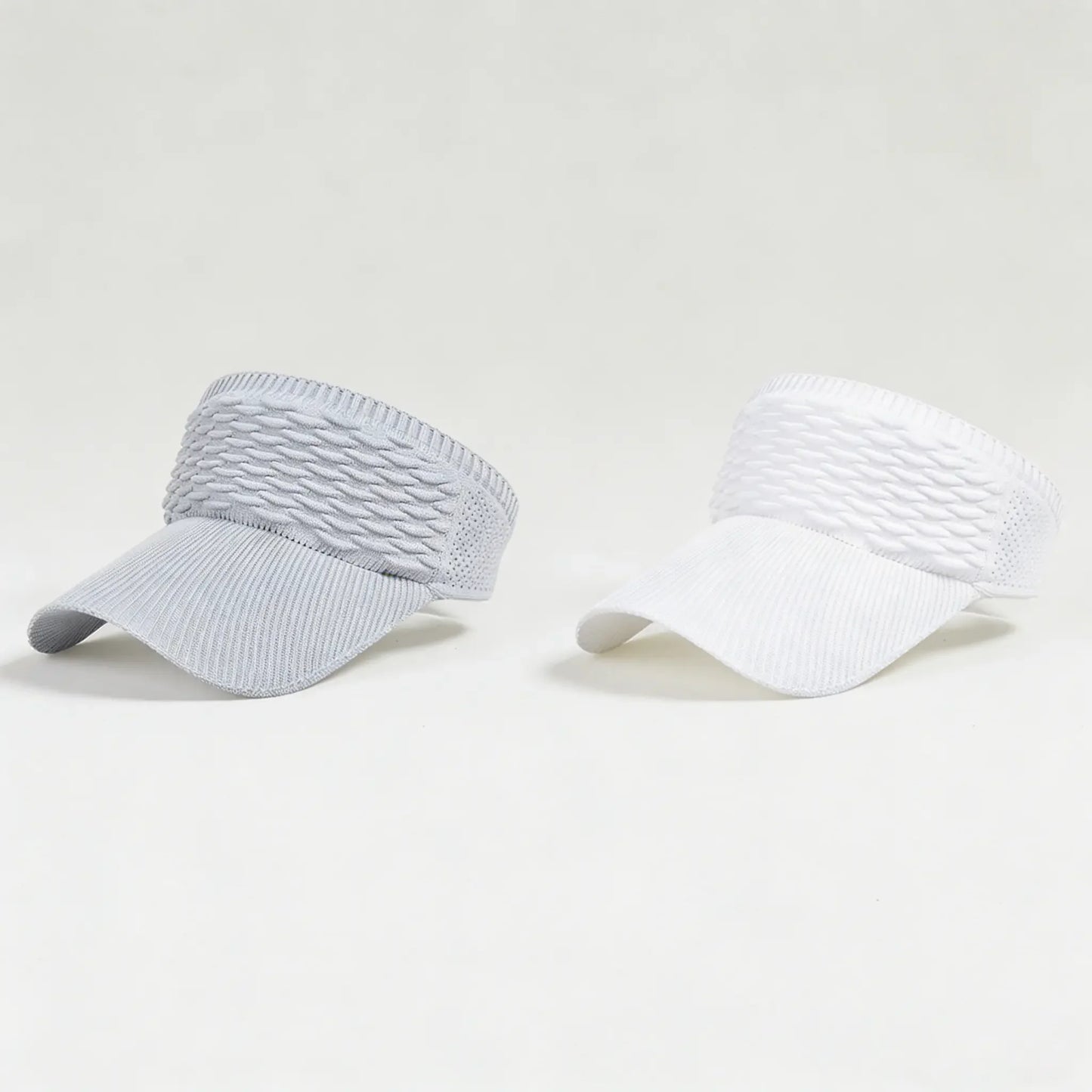 2Pcs Women's High Ponytail Sun Visor Hat | Aesthetic Breathable Open-Top UV Protection Cap | Birthday Gift for Her Running Hiking Beach Travel Outdoor Daily Wear