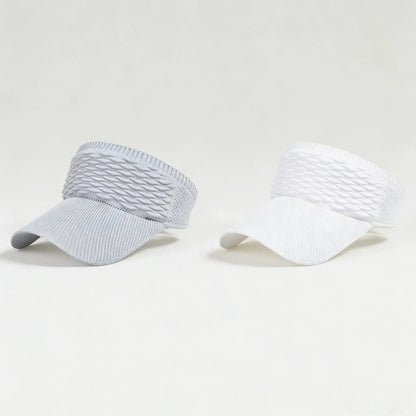 2Pcs Women's High Ponytail Sun Visor Hat | Aesthetic Breathable Open-Top UV Protection Cap | Birthday Gift for Her Running Hiking Beach Travel Outdoor Daily Wear