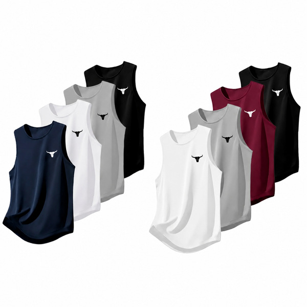 4-Pack Men's Gym Tank Tops | Sleeveless Workout Shirts