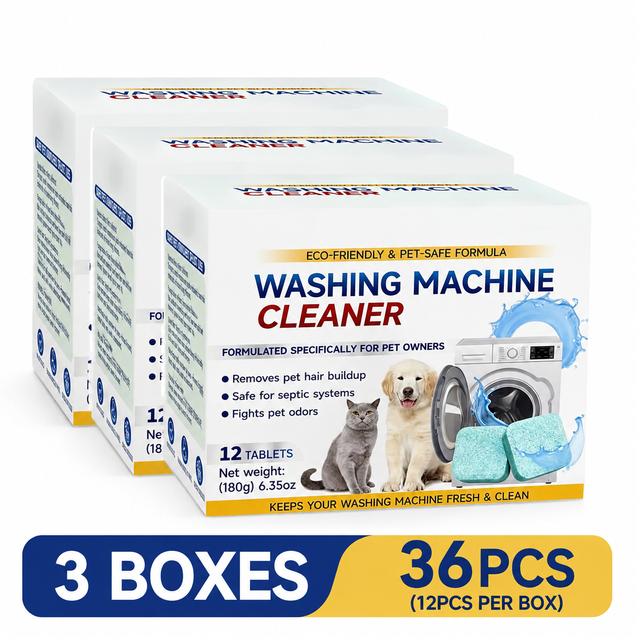 Washing Machine Cleaner Tablets 12 pack